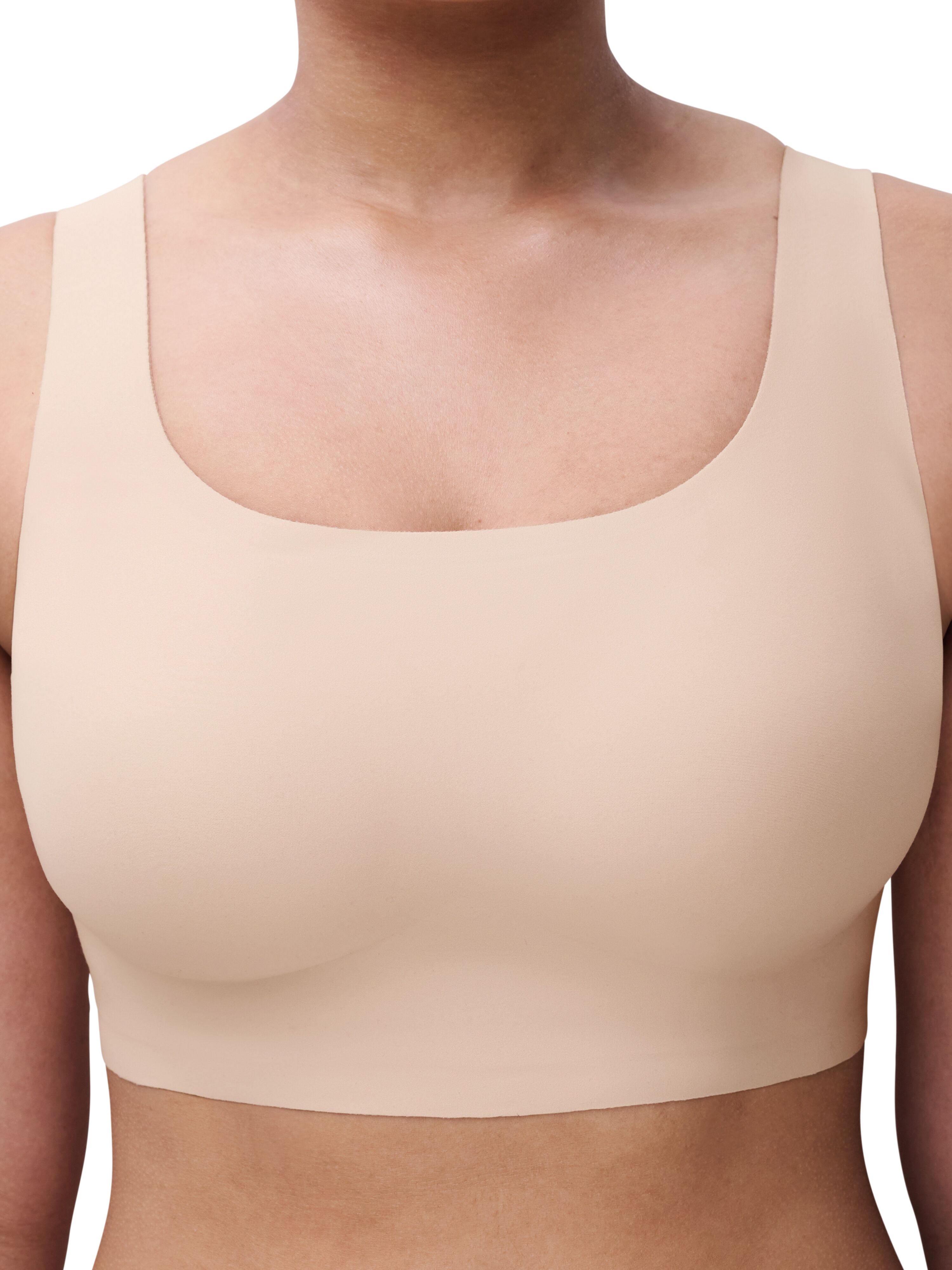Bustier CHANTELLE "SOFTSTRETCH POWER", Damen, Gr. S, N-Gr, golden beige, Obermaterial: 80% Polyamid, 20% Elasthan, BHs Bustier, Airbonding Abschlüsse für eine Anhebung der Büste golden beige S, N-Gr