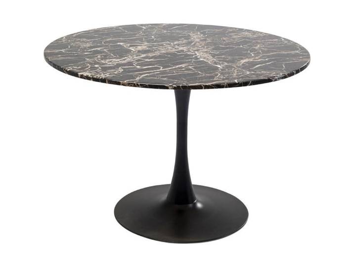 Table Schickeria 110cm effet marbre noir Kare Design