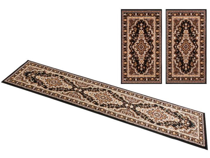 Bettumrandung GOODPRODUCT Oriental, Made in Belgium Gr. 14, braun, H:7mm, Obermaterial: 100% Polypropylen, Bettumrandungen, Bettumrandung, Läufer-Set, Kurzflor, Orient-Optik, mit Bordüre, pflegeleicht, elegant
