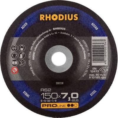 Rhodius 200238 Schruppscheibe Durchmesser 150mm Bohrungs-Ø 22.23mm Stahl 1St.