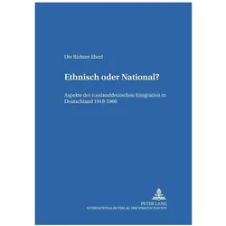 Ethnisch oder National?, Fachbücher von Ute Richter-Eberl