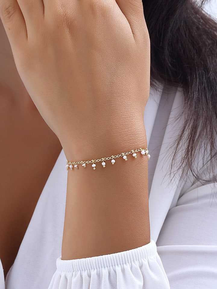 Nakkash Vergold. Armband mit Kristallen - onesize