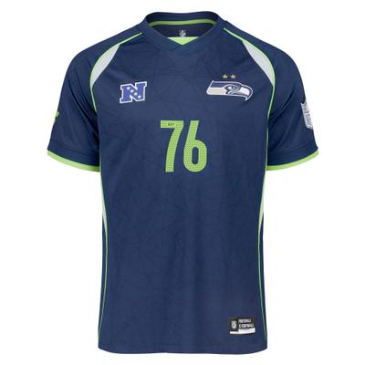 Footballtrikot FANATICS "Fanatics Trikot Seattle Seahawks NFL FxF Fan Top '26", Herren, Gr. L, blau (mehrfarbig), 100% Polyester, Trikots