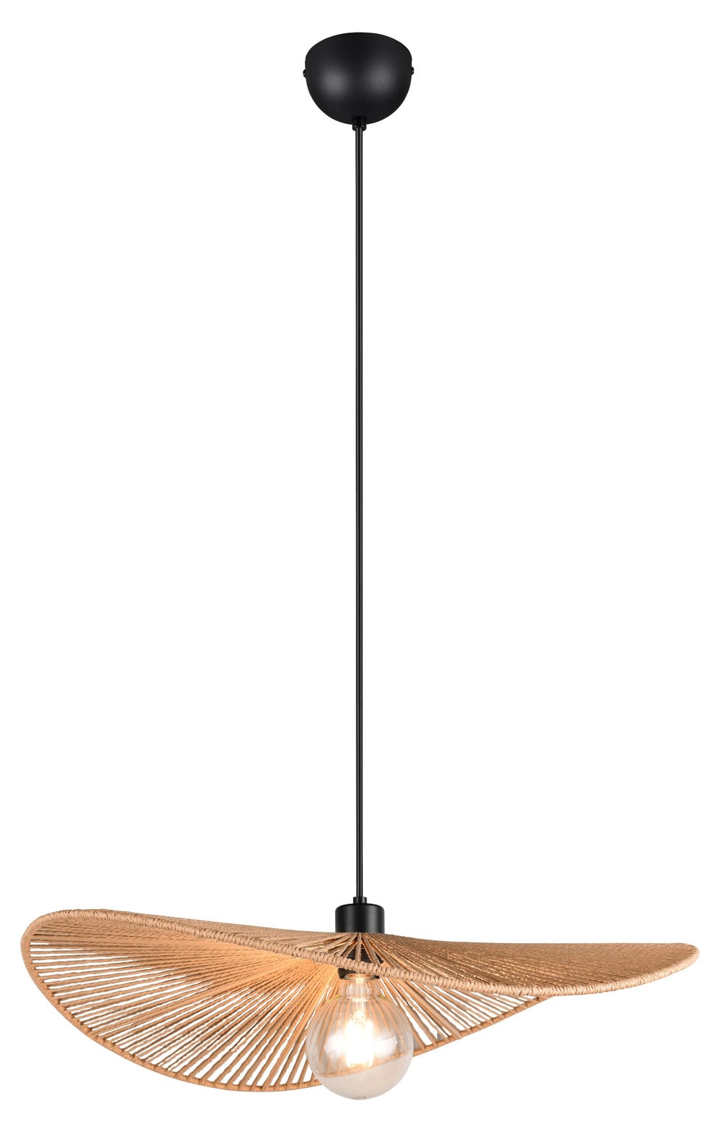 Trio Japandi hanglamp Laurine ronde led lamp Ø 58cm
