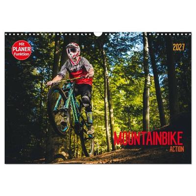 Mountainbike Action (Wandkalender 2027 DIN A3 quer), CALVENDO Monatskalender