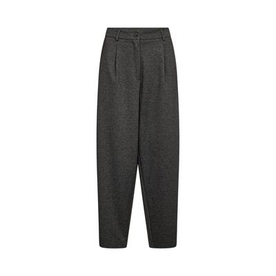 Anzughose SOYACONCEPT "SC-HEIKA 3", Damen, Gr. M, N-Gr, schwarz earth melange, Web, Obermaterial: 62% Polyester, 35% Viskose, 3% Elasthan, meliert, lang, Hosen Anzughose, Materialmix