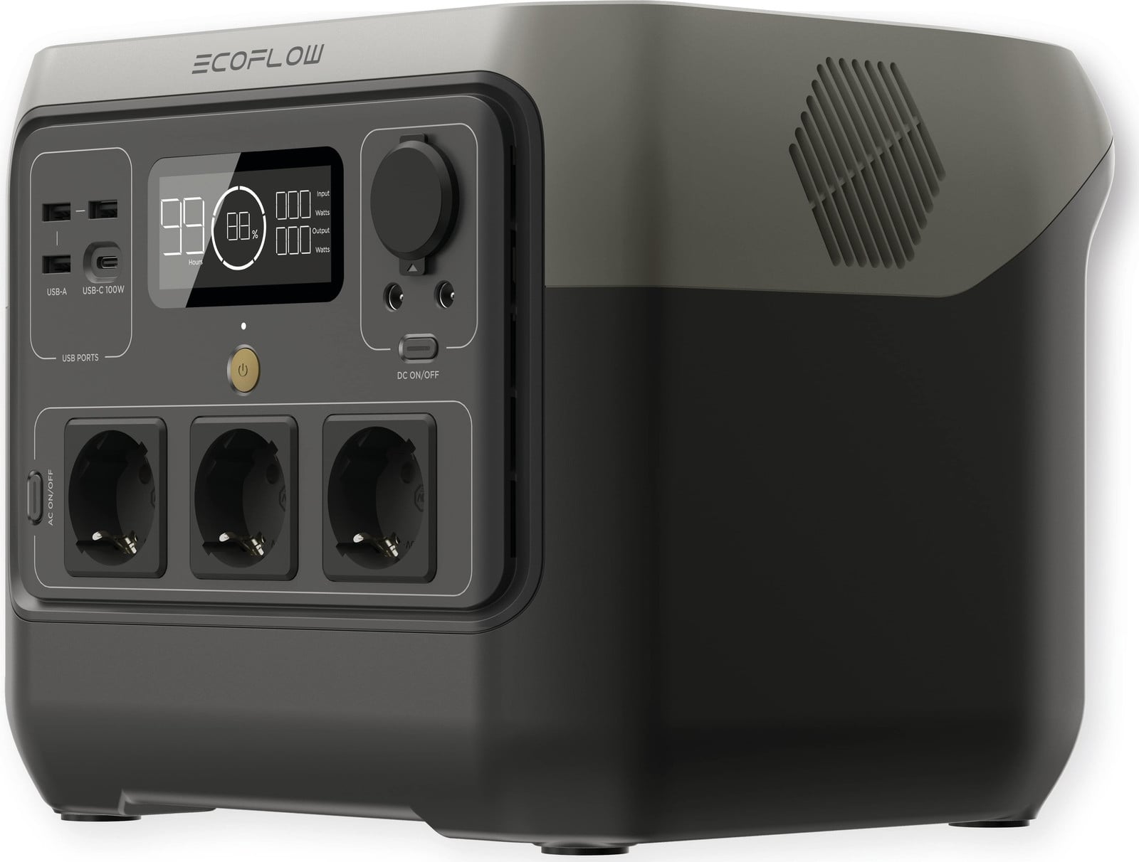 EcoFlow River 2 Pro draagbare powerstation met 768Wh capaciteit in zwart en grijs