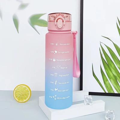 Uplifted Finds 900ML High Performance Gradient Sports Water Bottle pink