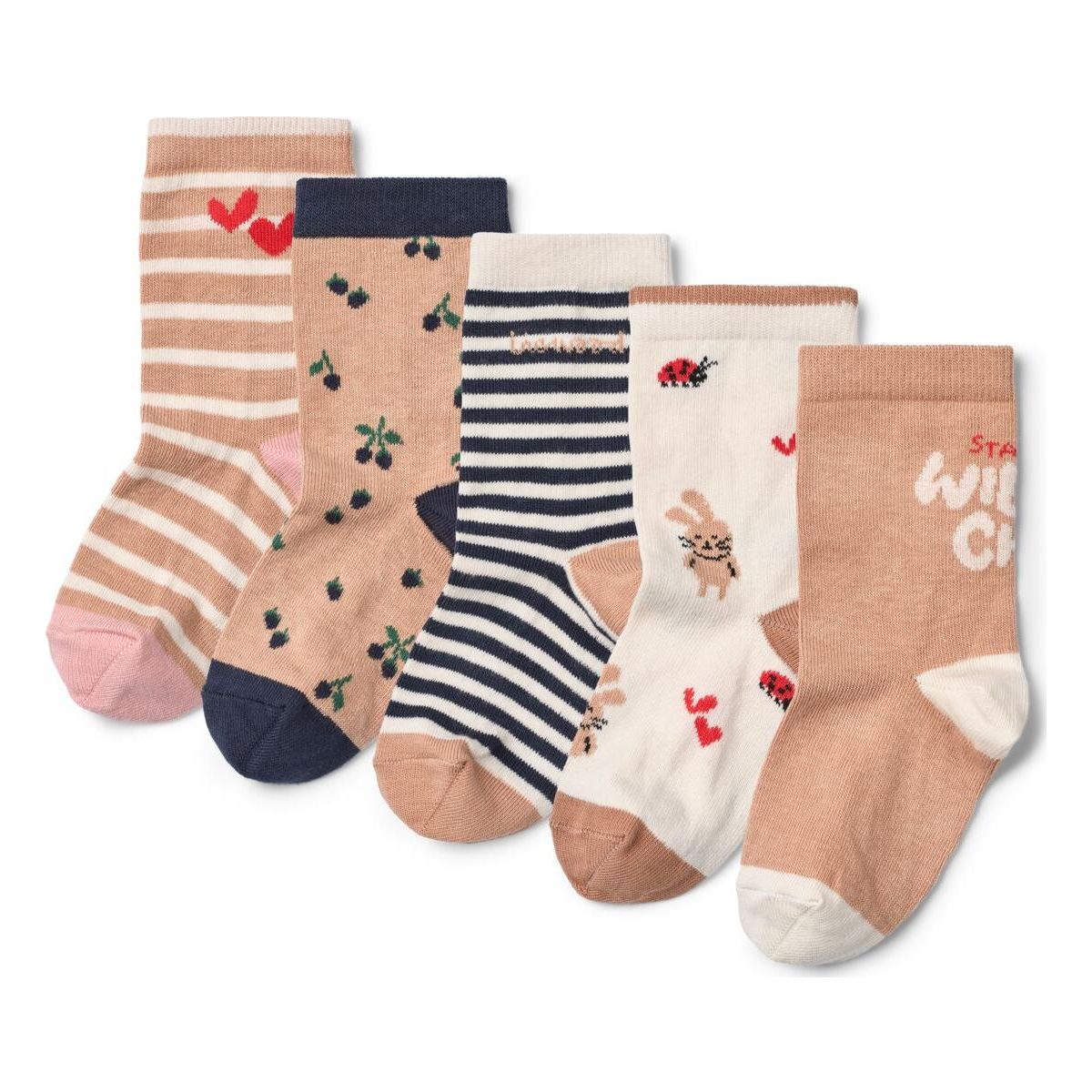 Liewood Silas Socks 5-Pack berry multi mix (2968) 19/21 LW20952-2968-19/21-CU