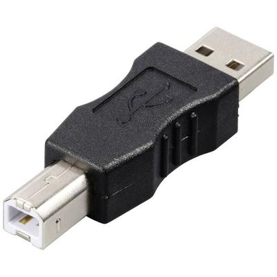 Renkforce USB 2.0 Adapter [1x USB 2.0 Stecker A - 1x USB 2.0 Stecker B] rf-usba-03 vergoldete Steckkontakte