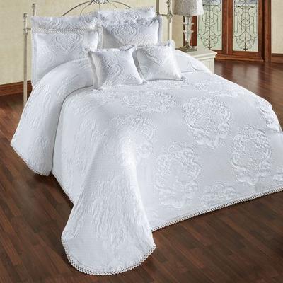 Touch of Class Portofino Grande Bedspread White, California King, White