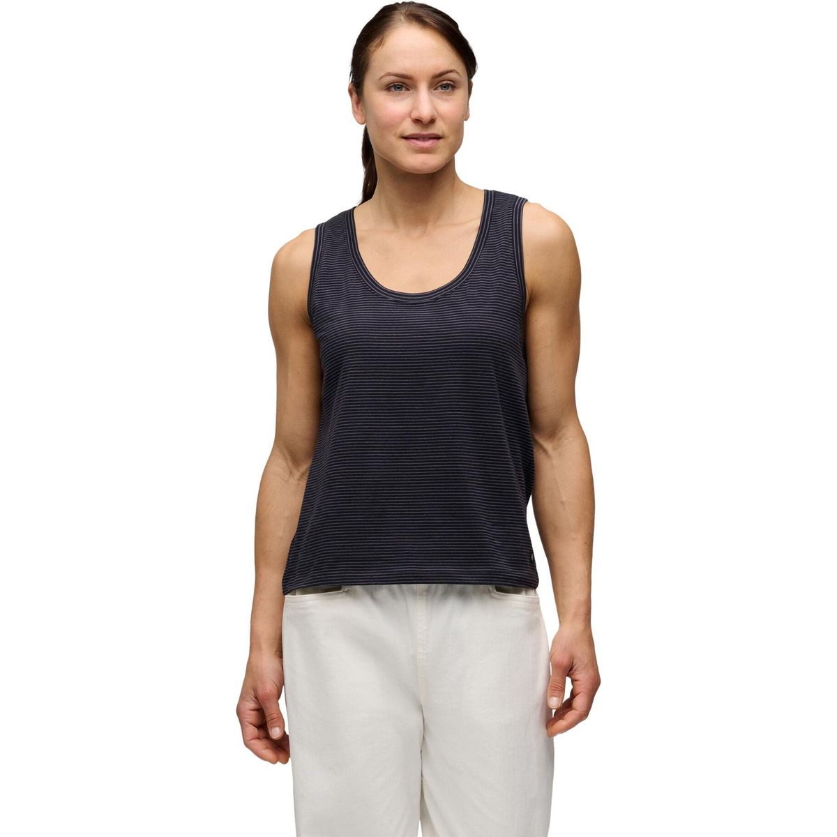 Black Diamond W BD Stripe Tank Long black-carbon (9150) LRG AP7520449150LRG1