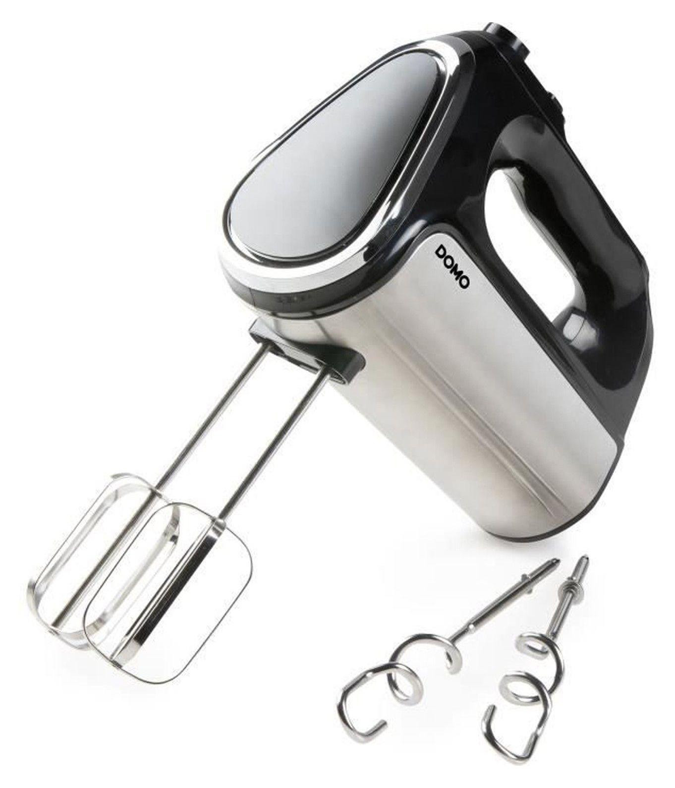 Domo Elektrische mixer DO9258M - 800 W - 5 snelheden + Turbo - Zwart / Staal
