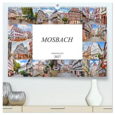 Mosbach Impressionen (hochwertiger Premium Wandkalender 2027 DIN A2 quer), Kunstdruck in Hochglanz