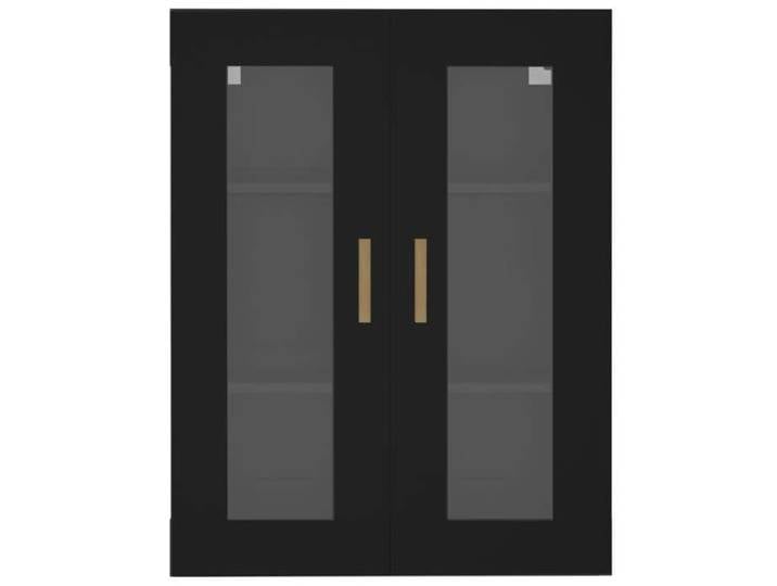 Enfilade de rangement Noir - Armoire murale suspendue Noir - 69 5x34x90cm 374 307563811
