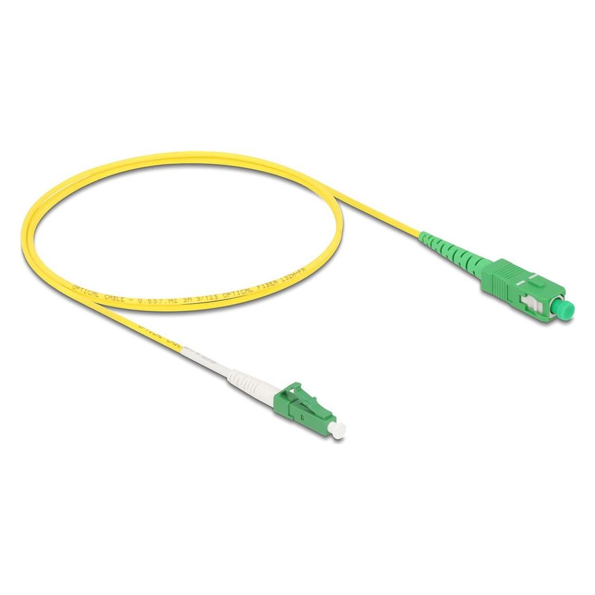 Delock Kabel Lichtwellenleiter LC-APC zu SC-APC Simplex Sing (1 m) (83235)