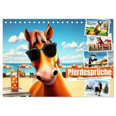 Pferdesprüche (Tischkalender 2027 DIN A5 quer), CALVENDO Monatskalender
