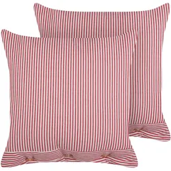DEKOKISSEN 2er-Set Rot 45/45 cm Aalita