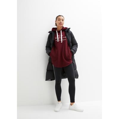 bonprix "Jogginganzug mit Long-Sweatshirt und Leggings (2-teilig)" zweiteiliges Set, extra langes Sweatshirt, knöchelfreie Leggings