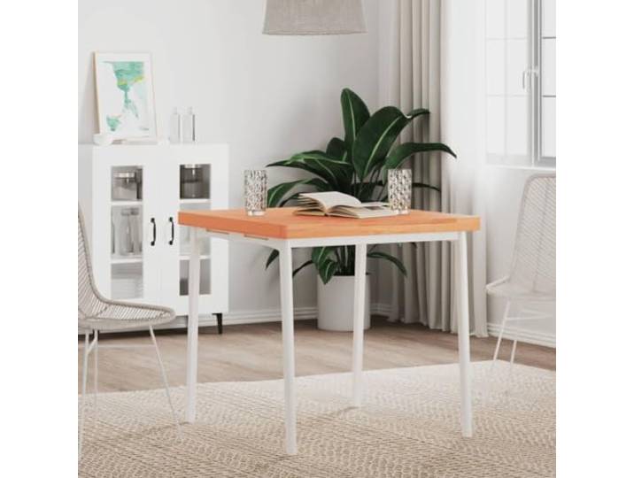 HEFZGDB Massivholz Tischplatte Quadratisch 70x70x4 cm Buche Naturmaterial Ersatztischplatte für Esstische Möbelprojekte mit abgerundeten Ecken und glatter Oberfläche langlebig