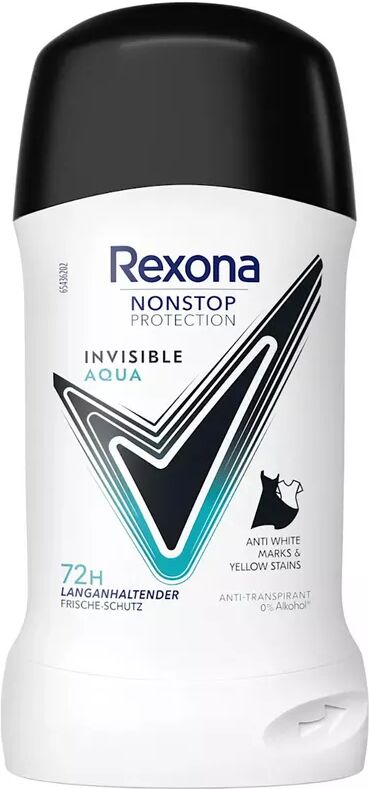 Rexona - Deostick, Nonstop Protection Anti-Transpirant Invisible Aqua, 50 ml