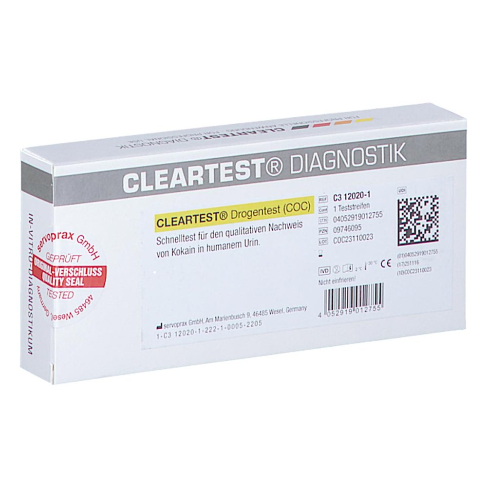 Diaprax GmbH Cleartest Drogentest Coc Teststreifen 09746095