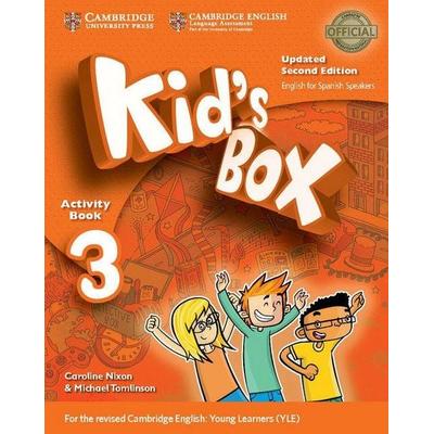 Kid's Box Level 3 Activity Book with CD ROM and My Home Booklet Updated English for Spanish Speakers, Taschenbuch von Caroline Nixon,Michael