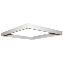 Frisch-Licht Aufbaurahmen zu Einlege-Rasterleuchte Modul 625, steckbar, ohne sichtbaren Schrauben, Aluminium, weiß FL-ABR625W