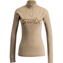 SWIX Funktionsunterhemd RaceX Merino Half Zip W, Größe L in Braun Braun