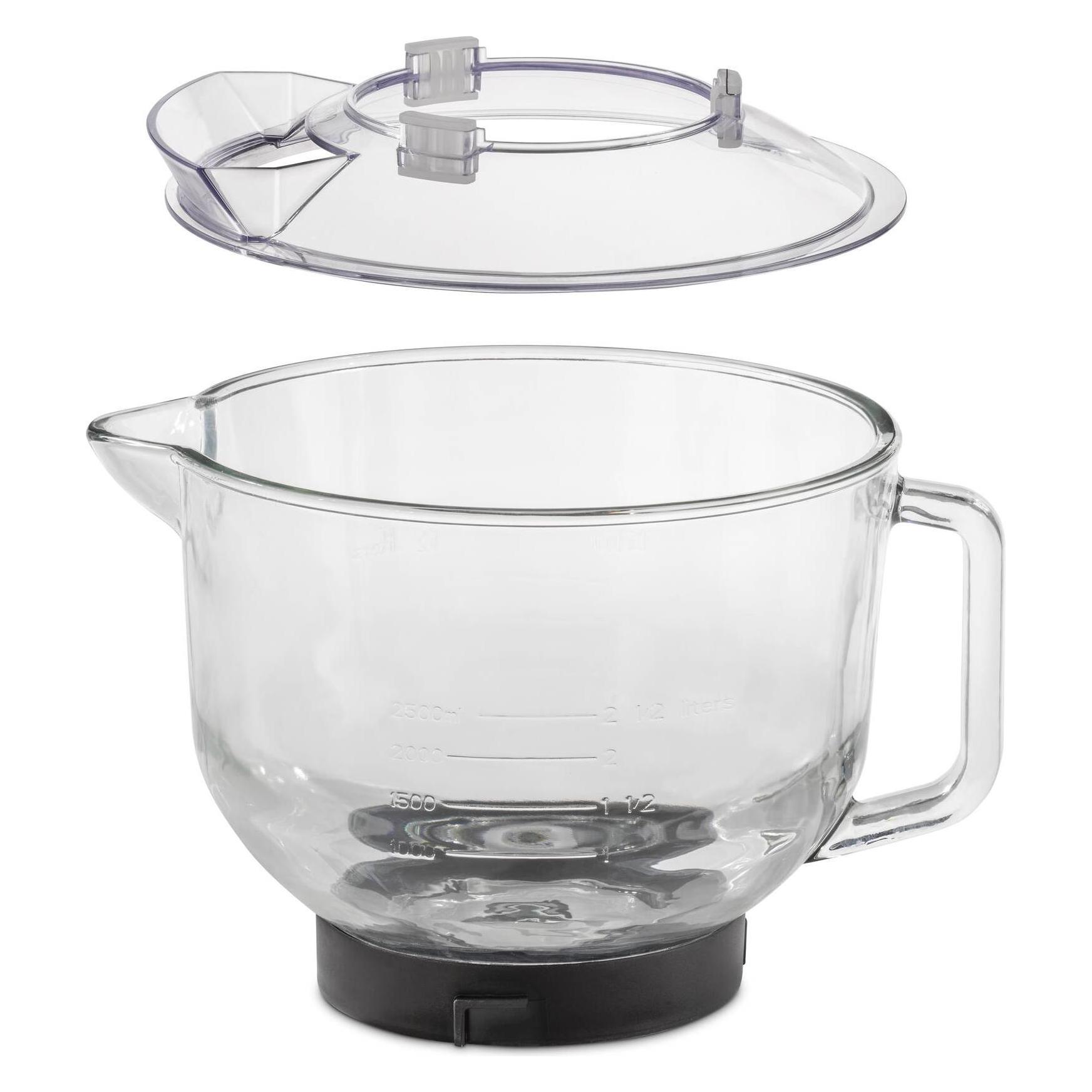 Caso Design Küchenmaschine KM1800 Black G, Glasschüssel 4,5 Liter, 1800 Watt (4.50 l) (3157)