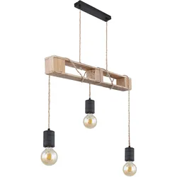 Hängeleuchte Hängelampe Esszimmerlampe höhenverstellbar Schwarz Metall H 120 cm