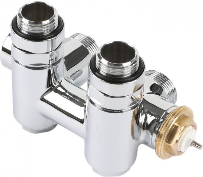 Terma Thermostat-Verbundeckventil 50mm mit Anschlussmöglichkeit für Heizpatronen CYLINDER; links; GZ TGZTCR022