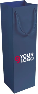 Sacchetto porta bottiglia GF Shop carta laminata opaca Personalizzate o neutre