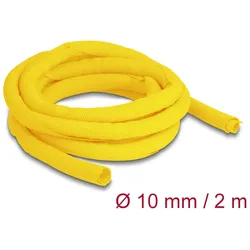 DeLOCK Gewebeschlauch selbstschließend hitzebeständig 2 m x 10 mm gelb