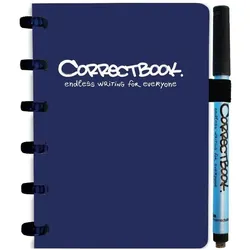 Correctbook, Heft + Block, A6 Zeile 40 Seiten Marineblau Original (A6, Liniert)