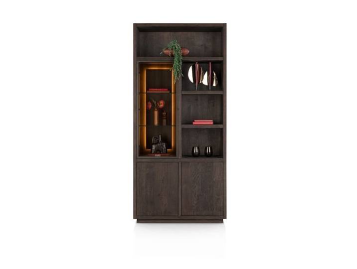 Henders & Hazel Gijon Schrank basalt Eiche Furnier Platinlack