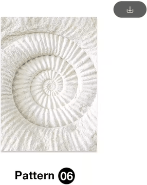 Inspire Picks Tropical Ocean Shell Canvas Wall Art Summer Coastal Living Room Decor 6 13x18cm No Frame