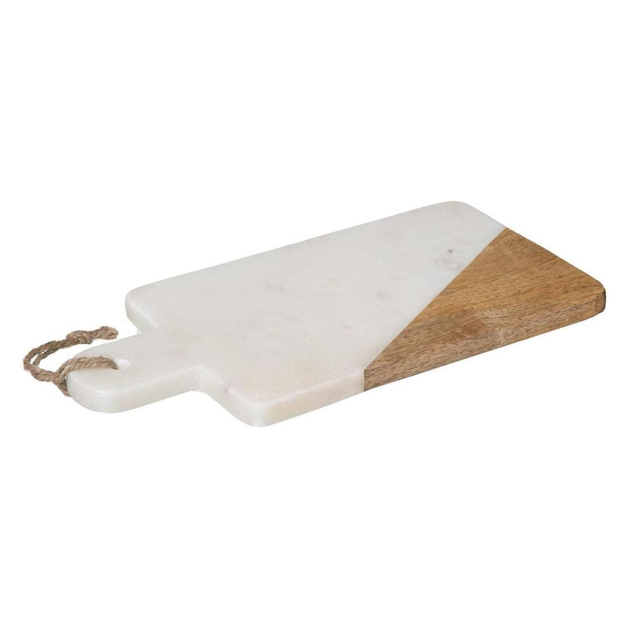 Secret de Gourmet Deska do krojenia Deska do krojenia GEOM HYGGE, 15 x 30 cm, marmur, biała (42773361)