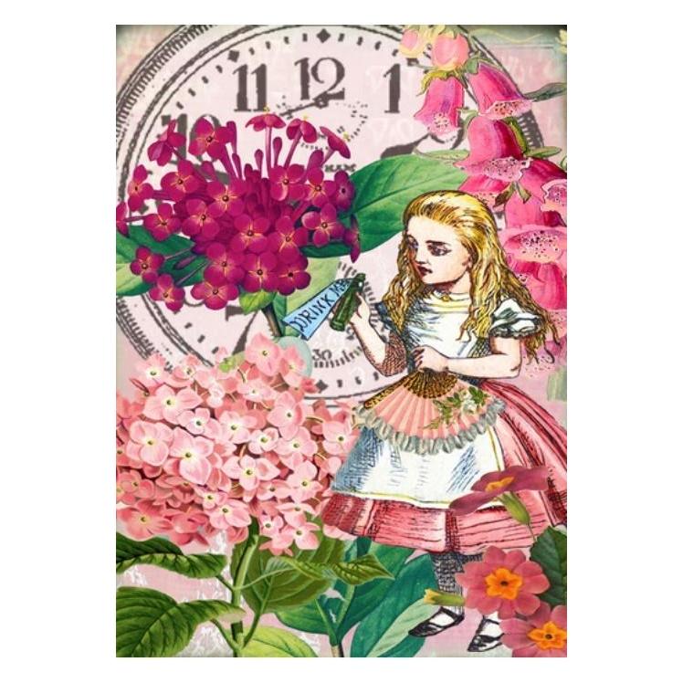 Madame Treacle B6-Karte mit Alice im Wunderland-Umschlag (41912278)