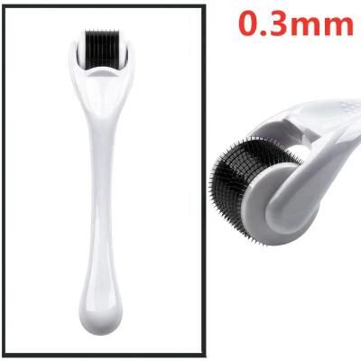 Uplift Treasures Healthy Care 540 Titanium Derma Roller For Face Skin Care white black 0.3mm
