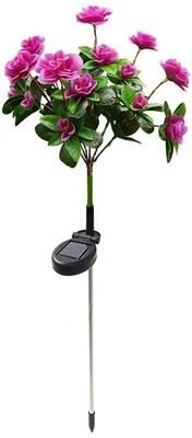 Uplifted Finds New LED Waterproof Solar Azalea Flower Lights purple