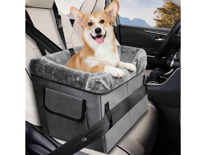 Siège surélevé portable pour chien - Convient aux sièges de voiture robustes pour les petits chiens pesant moins de 20 livres