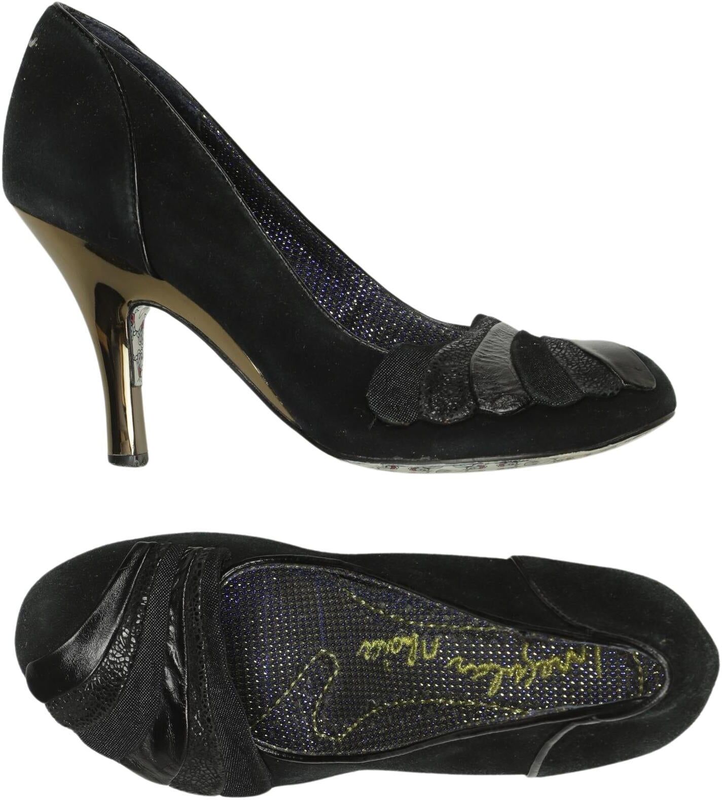 Irregular Choice Damen Sneaker, Schwarz, Gr. EU 38, kein / Etikett - Second Hand