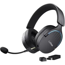 Trust GXT 491 Fayzo (Kabelgebunden, Kabellos), Gaming Headset, Schwarz