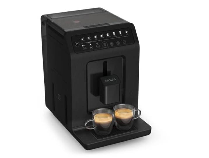 KRUPS EA897B Evidence Kaffeevollautomat 1450W automatische Espresso & Cappuccino-Funktion, Quattro Force Technologie, One-Touch Tassen mit Milch, Milchsystem