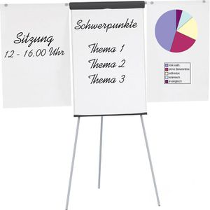 Maul Maul Flipchart  standard plus 63722, höhenverstellbar, Dreibein, mit Seitenarmen