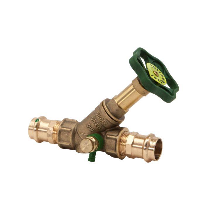 Schlösser Freistromventil 0015382200001 DN 20, 22mm, IG, mit Entleerung, nichtsteigende Spindel