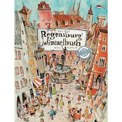 Regensburg Wimmelbuch, Gebundene Ausgabe von Peter Engel, Edition buntehunde, 978-3-947727-29-2