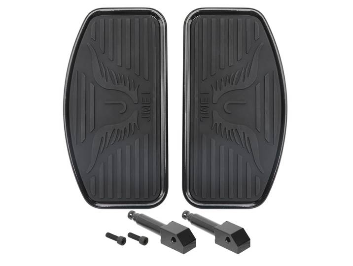 Repose-pieds avant noirs pour conducteur, repose-pieds pour Honda Yamaha V-STAR XVS 400 Kawasaki Suzuki Intruder Volusia 400 800
