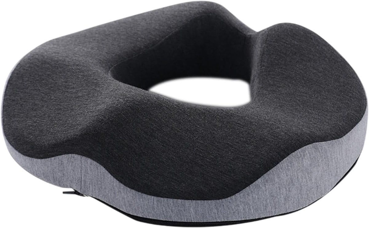 Donutvormig ergonomisch zitkussen voor langdurig zitten, ademend en antislip bureaustoelkussen met hol ontwerp
